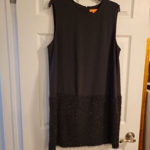 Joe Fresh Women's Sleeveless Black Shift Dress - Size 14- NEW!